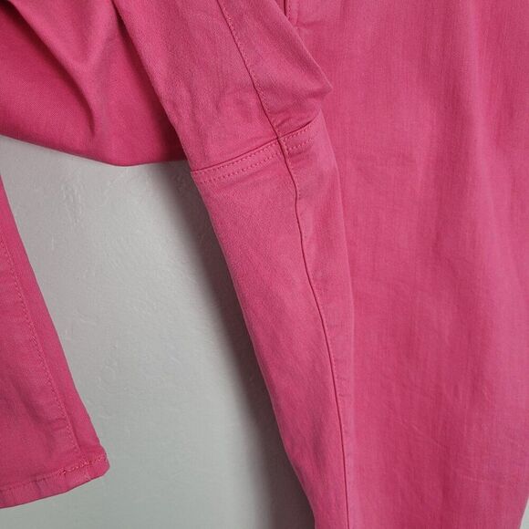 NYDJ Marilyn Straight Ankle Jeans Stretch Pink Peony Size 18W - Picture 12 of 15